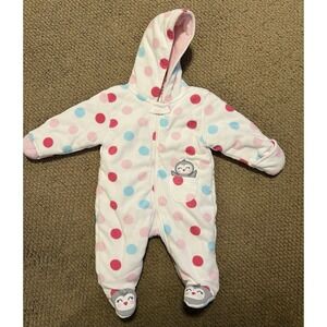 Carter's Girls Just One You‎ Pram Jumpsuit W/ Feet Size: 6 months